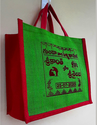 lata Natural Jute Marriage Bag, For Return Gifts, Capacity: 10kg at Rs  80/piece in Erode